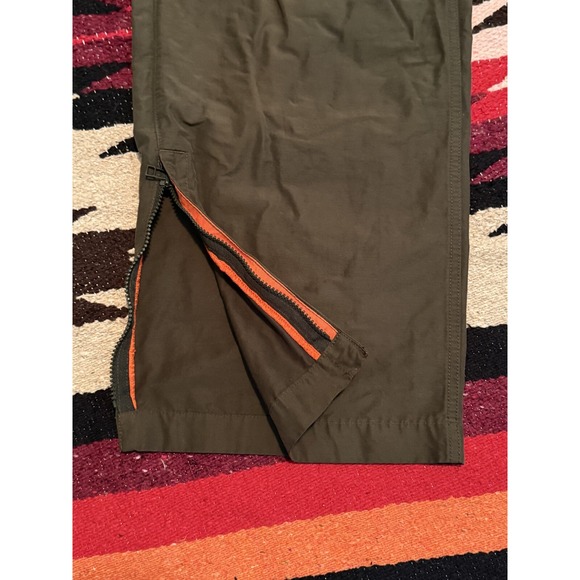 Gap Baggie lightweight olive green Skate zip ankle pants mens 38x30 Actual 38x28 - Picture 11 of 13